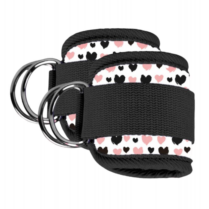 Ankle Straps with Double D-Ring for Gym Workouts Glutes Legs Strength Training Pink Black Blue Red Nylon Weight Equipment Weighted Belt Support Sports Safety Abductors