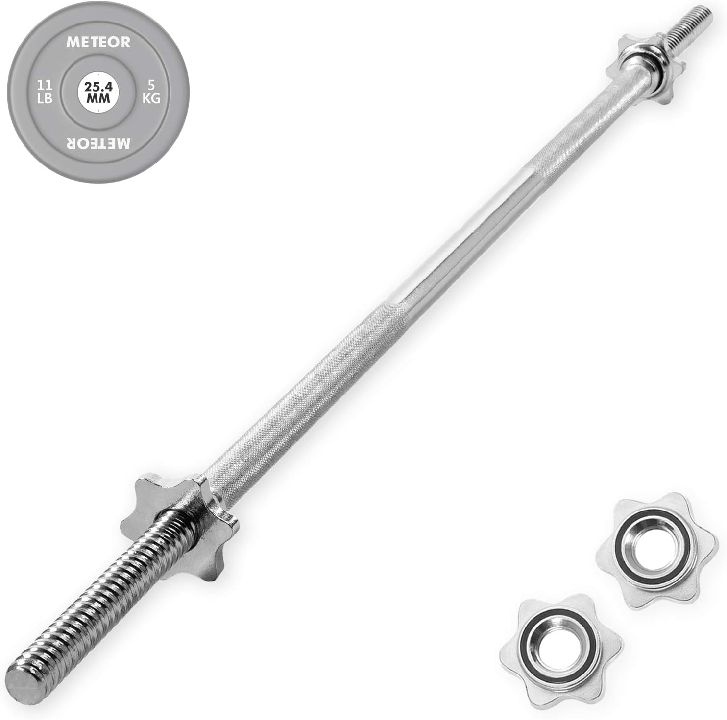 METEOR Standard Barbells with 25.4mm Loadable Sleeves