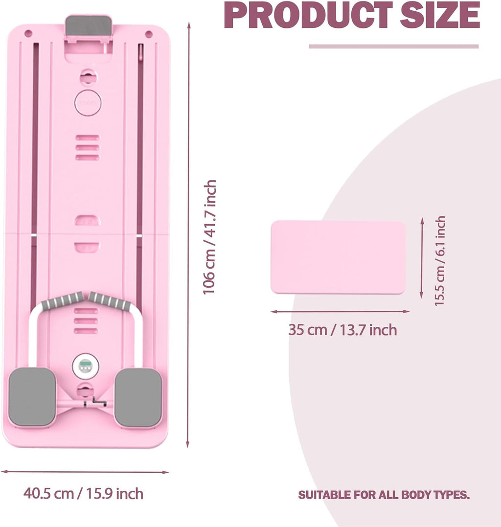Foldable Pilates Reformer with Resistance Bands & Timer