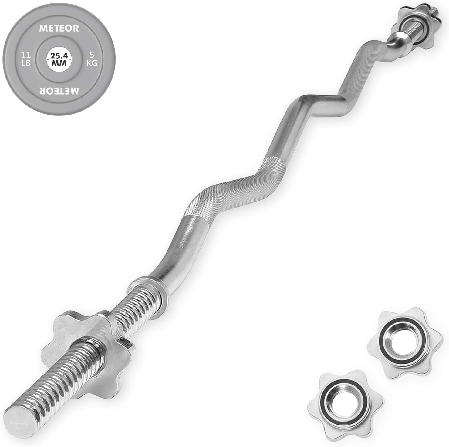 METEOR Standard Barbells with 25.4mm Loadable Sleeves