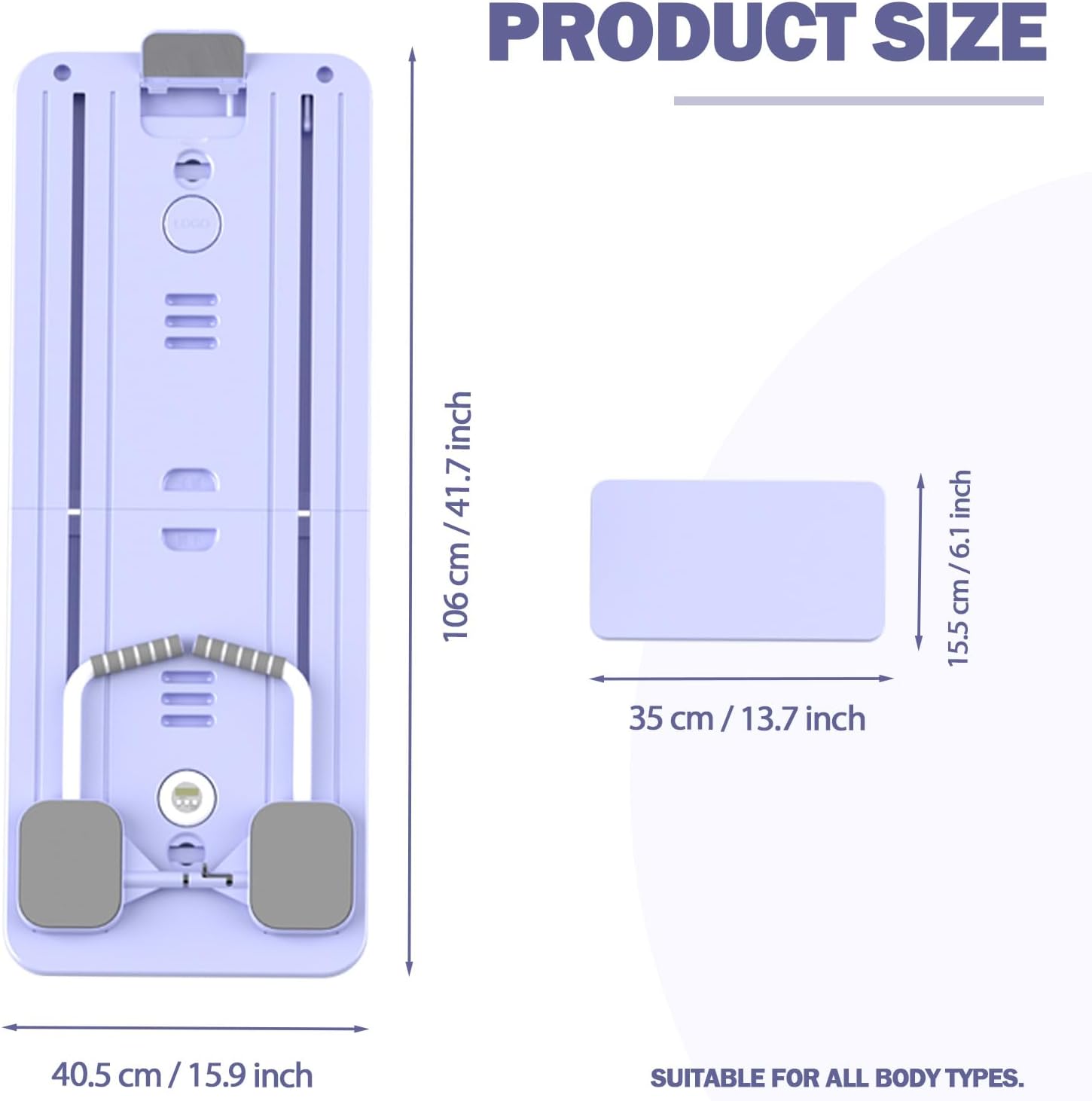 Foldable Pilates Reformer with Resistance Bands & Timer