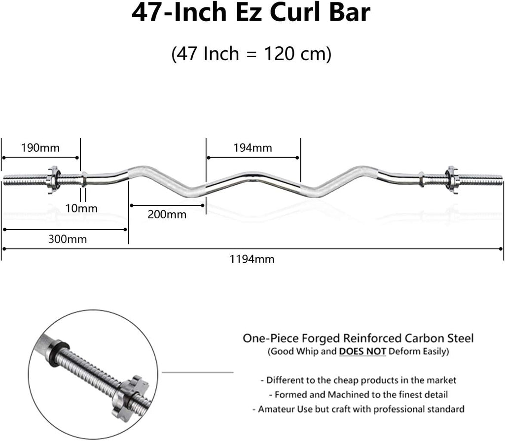 METEOR Standard Barbells with 25.4mm Loadable Sleeves