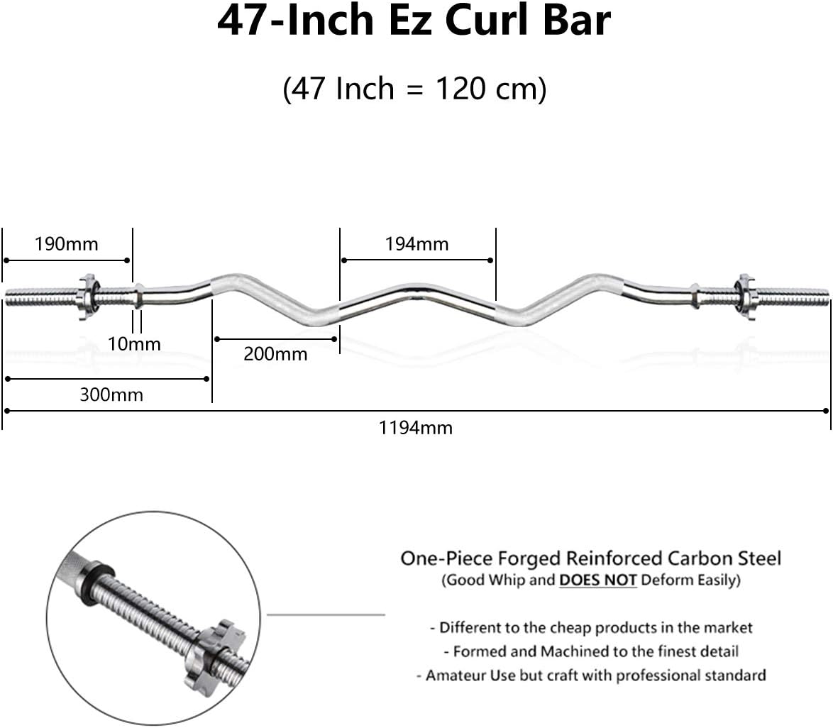 METEOR Standard Barbells with 25.4mm Loadable Sleeves
