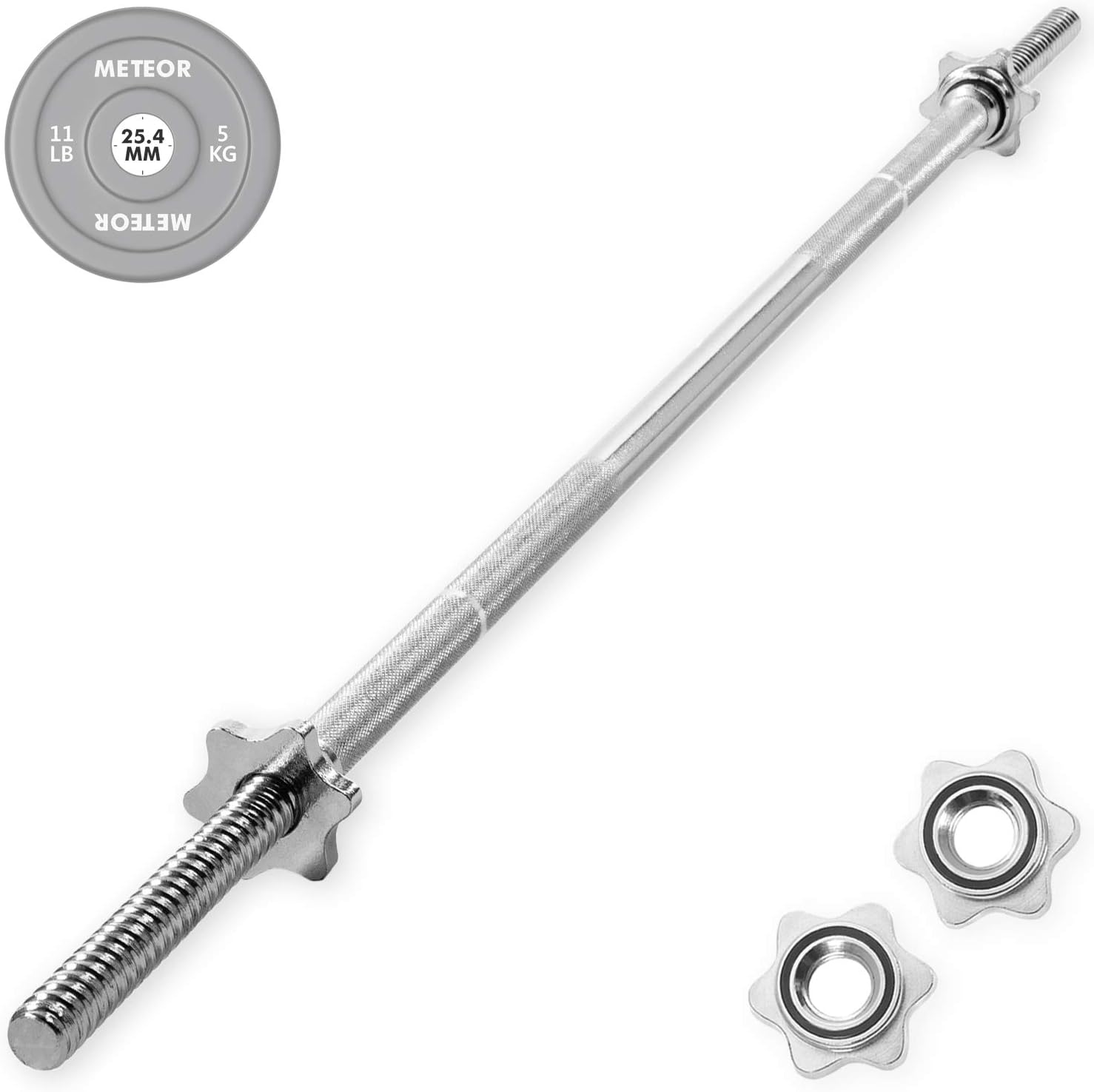 METEOR Standard Barbells with 25.4mm Loadable Sleeves