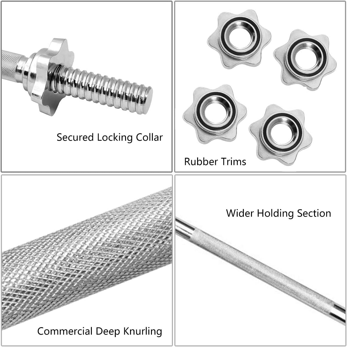 METEOR Standard Barbells with 25.4mm Loadable Sleeves