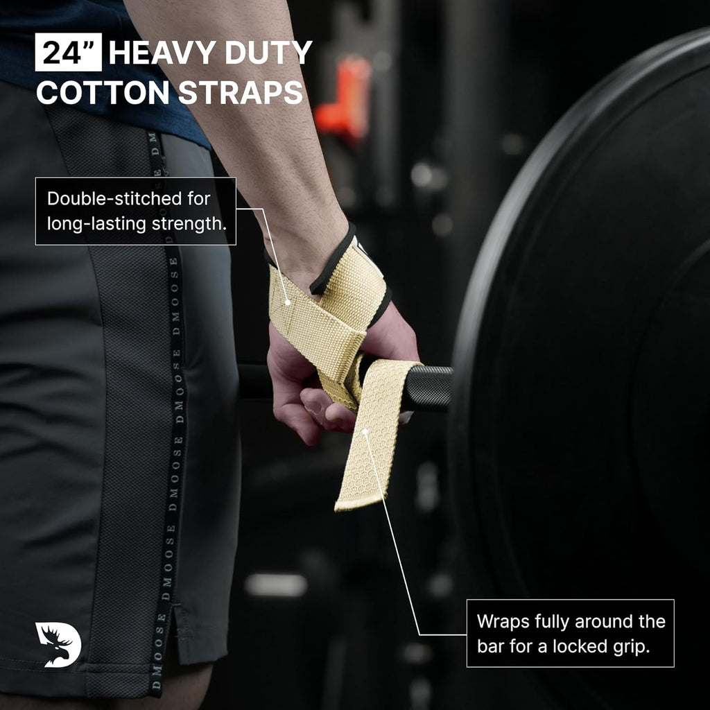 DMoose Fitness Lifting Straps 24" (Pair)