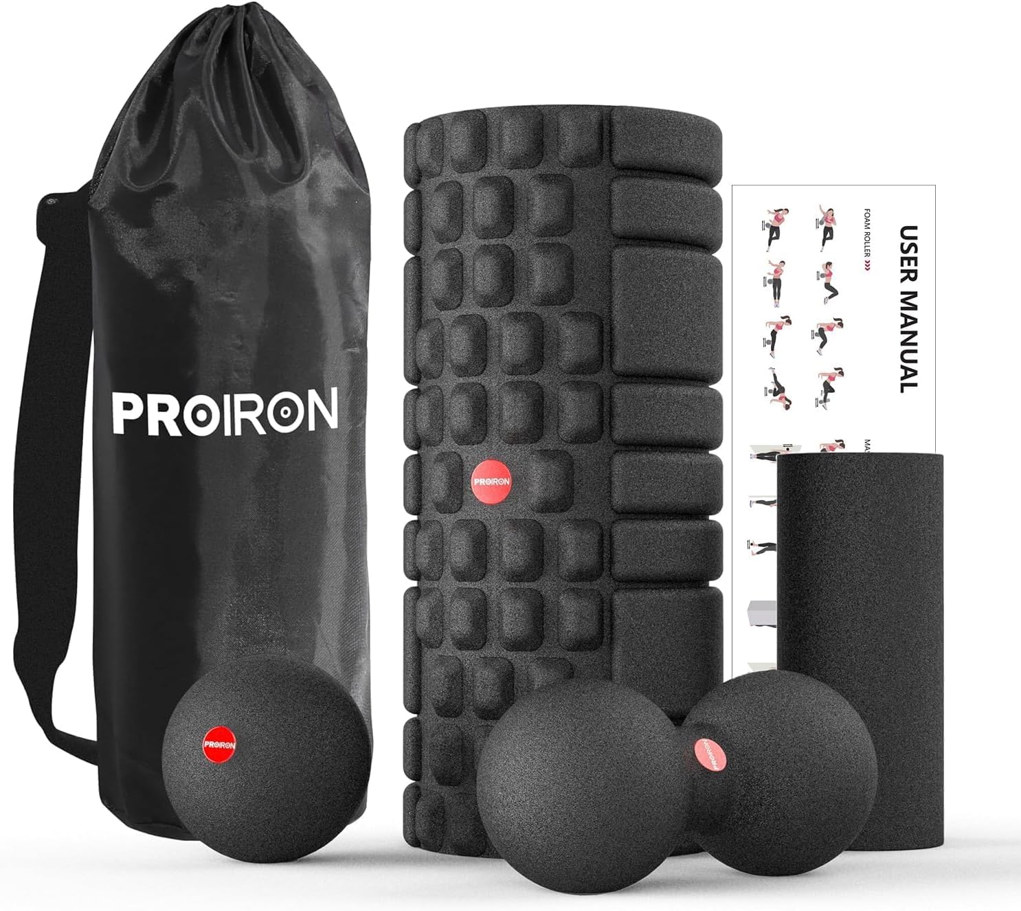 PROIRON 5 in 1 Foam Roller Set