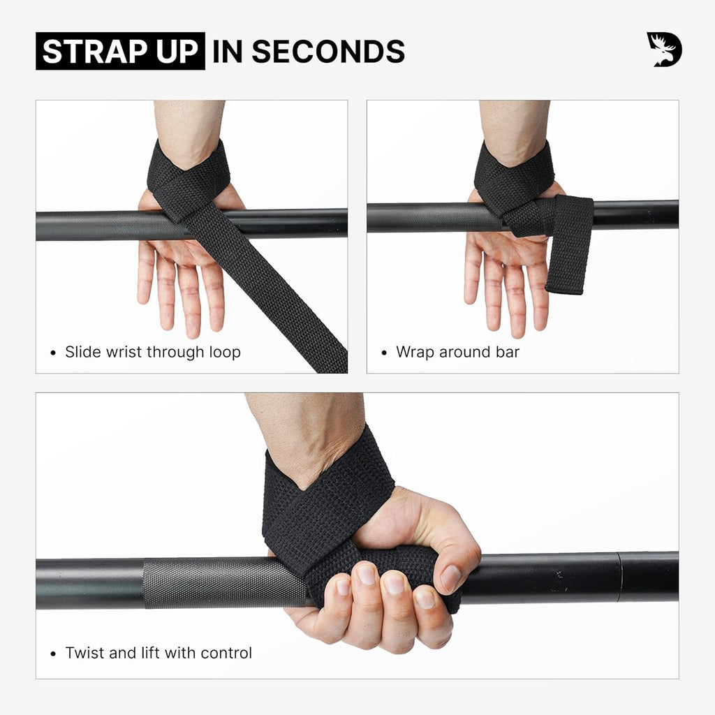 DMoose Fitness Lifting Straps 24" (Pair)