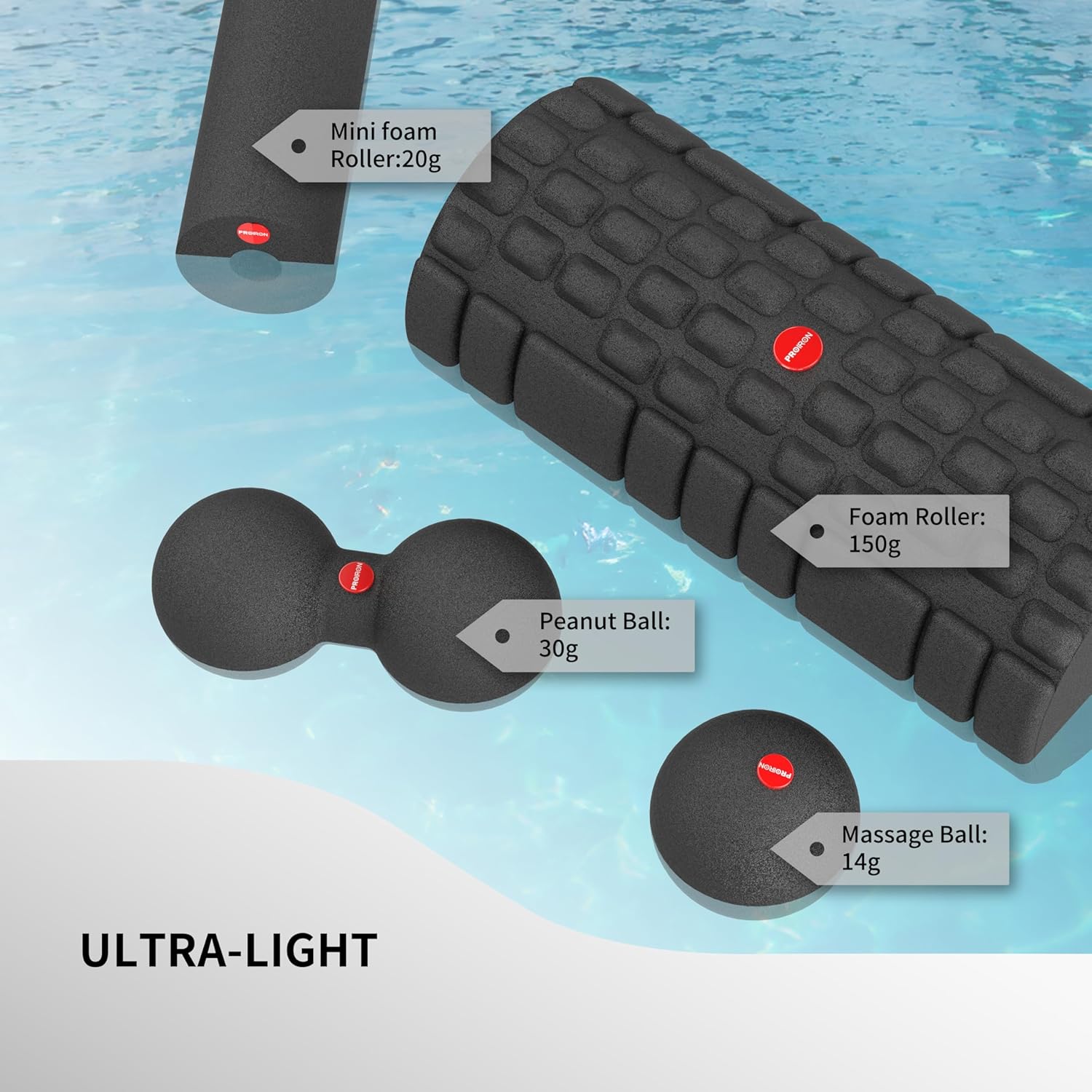 PROIRON 5 in 1 Foam Roller Set