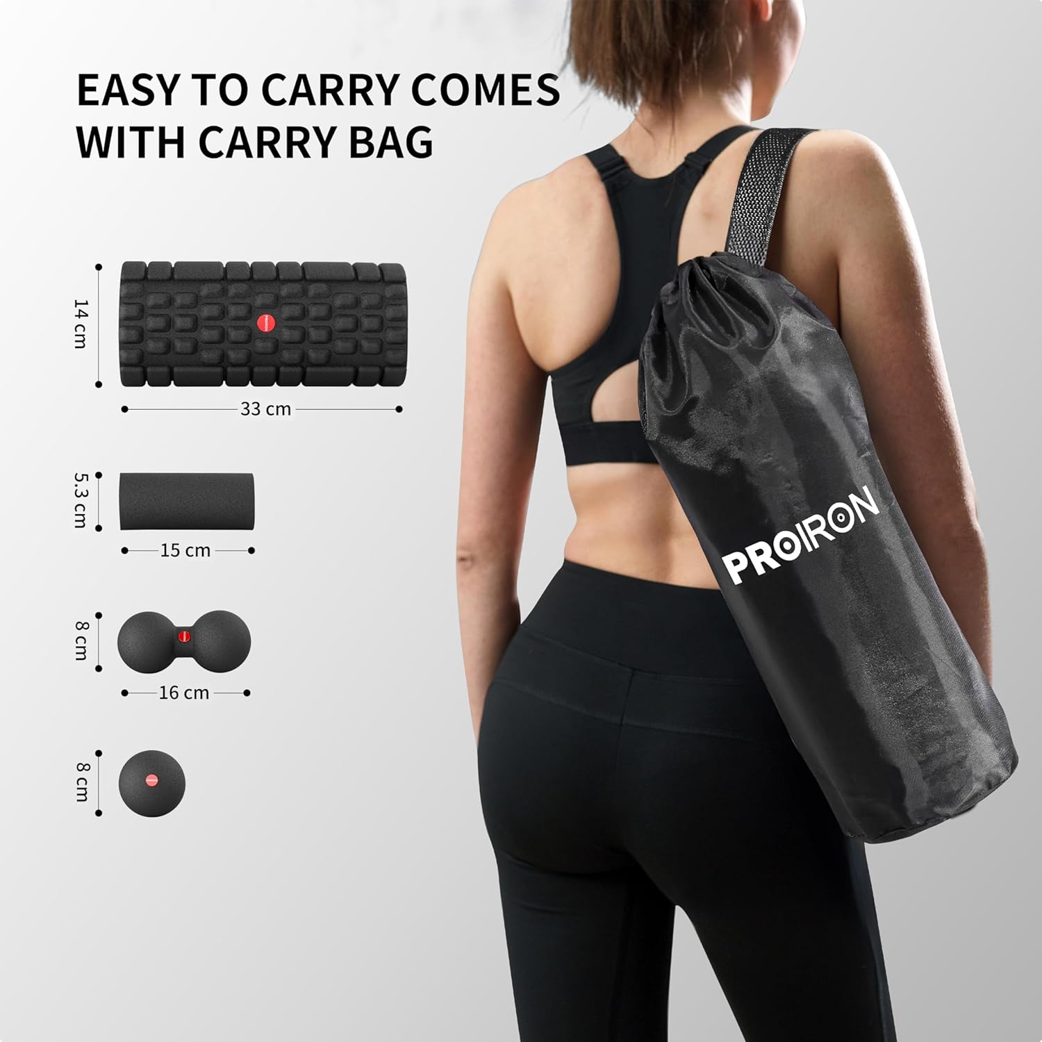 PROIRON 5 in 1 Foam Roller Set