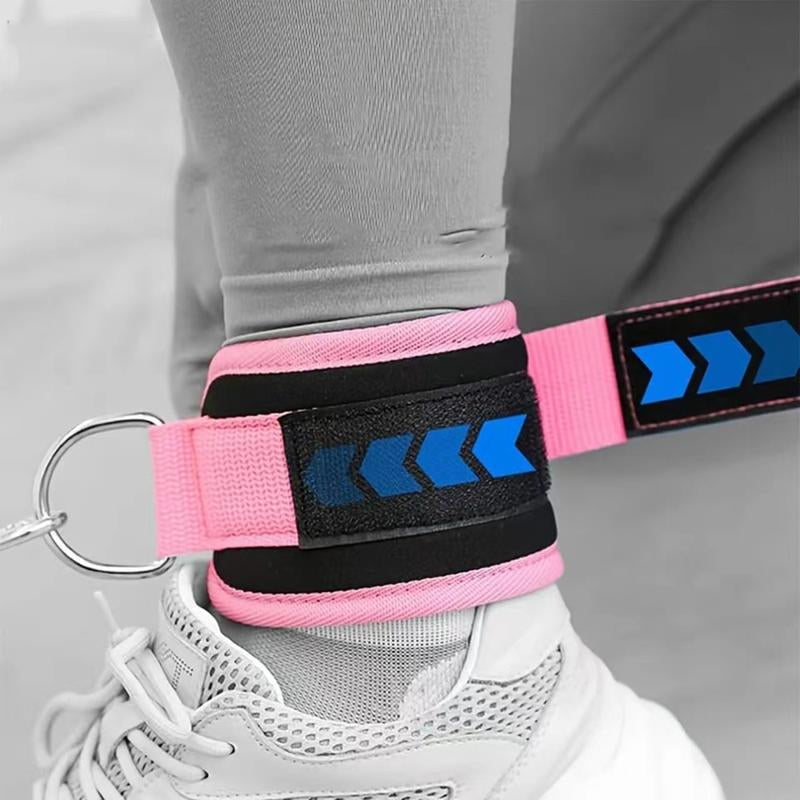 Ankle Straps with Double D-Ring for Gym Workouts Glutes Legs Strength Training Pink Black Blue Red Nylon Weight Equipment Weighted Belt Support Sports Safety Abductors